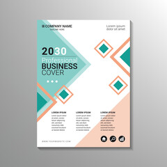 modern geometry business cover design template