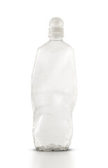empty plastic water bottle