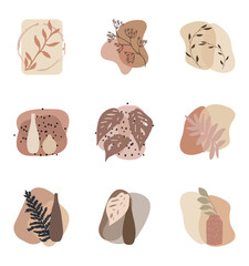 Bohemian style collection of  images.  Nature inspired illustrations in neutral colours, surfaces and textures. Pick and choose from this calming set. Pick and mix from understated, simplistic images.