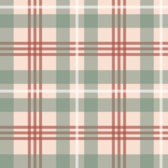 Tatran plaid vintage colours vector seamless pattern. Geometric abstract background. Checkered surface design.
