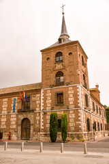 Tower of the colegio de san ciriaco y santa paula o de m&aacute;laga in Alcala de Henares