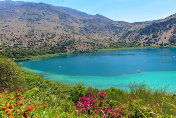 Naklejka premium Kournas-See in der Nähe von Georgioupoli, Kreta