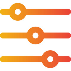 levels gradient icon