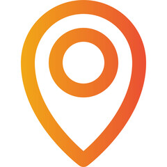 maps and location gradient icon