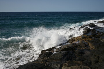 Fototapeta premium Visisting the coastline and contemplating its relaxing moments