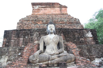 Buddha statue in Sukhothai Historical Park, Sukhothai Province, Thailand