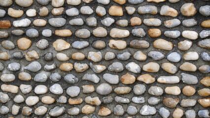 Pebble wall