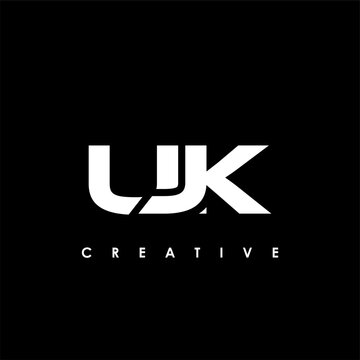 UJK Letter Initial Logo Design Template Vector Illustration