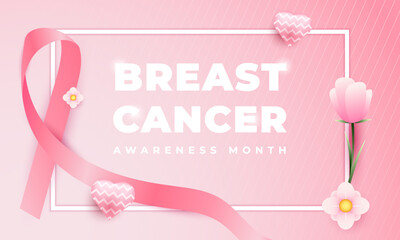 Breast Cancer Awareness Month, suitable for backgrounds, banners, posters, and others