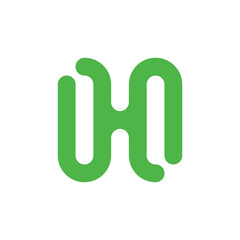 Letter H logo or icon design. template elements. geometric abstract logos