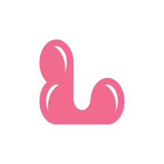 Obraz premium Letter L logo or icon design. template elements. geometric abstract logos