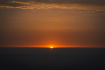 Sunsent over the Atlantic Atlantic Ocean, Cabo de Roca, Portugal