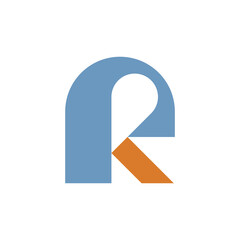 Letter R logo or icon design. template elements. geometric abstract logos