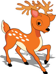 Deer vector illustrated 