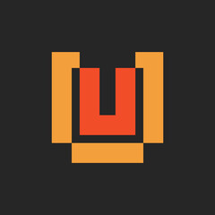 Letter U logo or icon design. template elements. geometric abstract logos