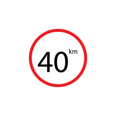 a vector in the form of a traffic sign symbol