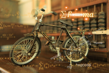 Sir Isaac Newton's equations of motion, sigma F equal to m multiply by a, and the background of...