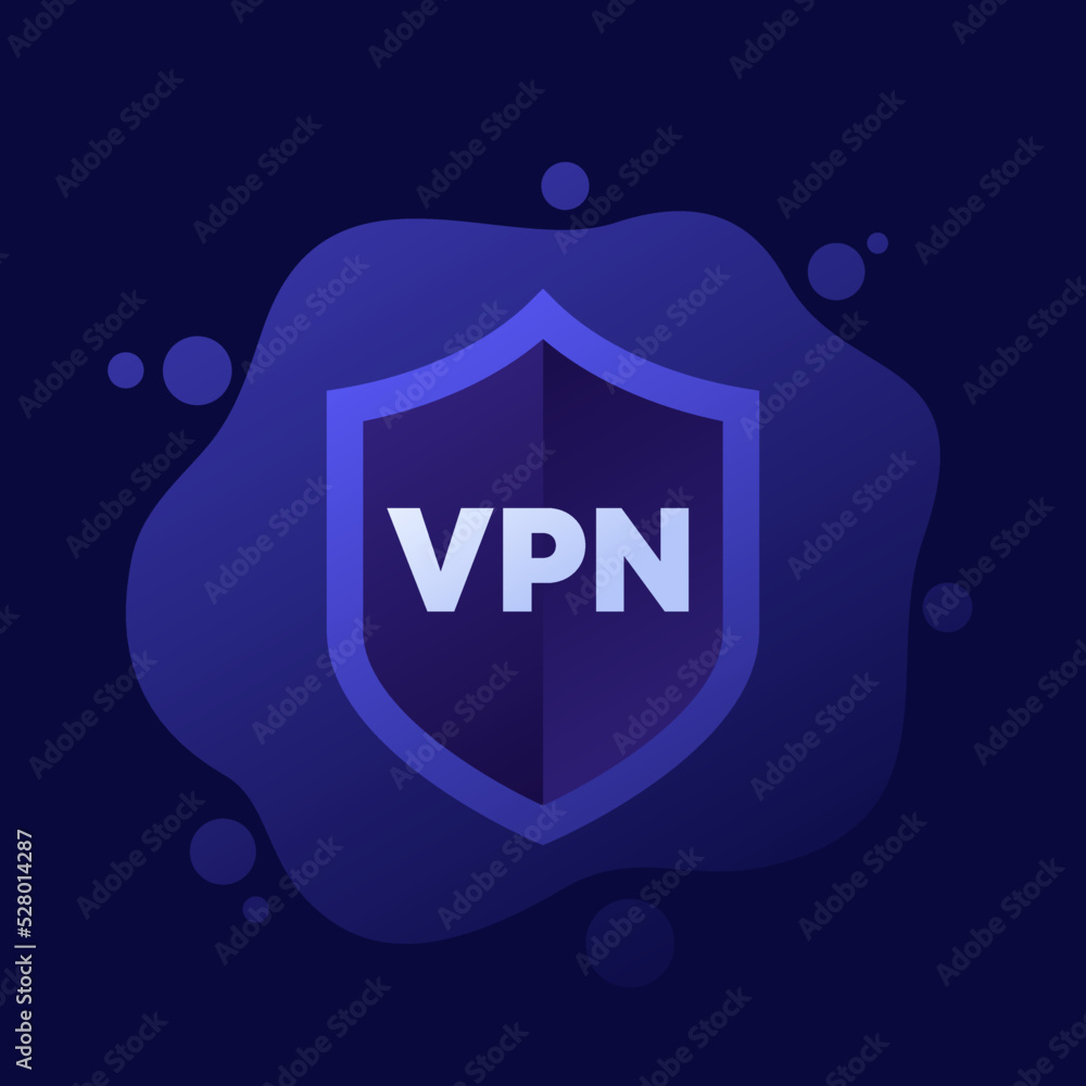 Canvas Prints VPN icon with a shield, vector design