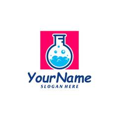 Lab Logo Design Template. Science lab logo concept vector. Creative Icon Symbol