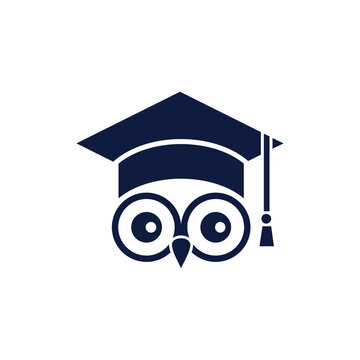 owl bachelor graduate logo icon