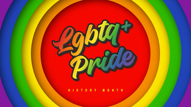 LGBTQ PRIDE. Flyer for the upcoming pride month holiday. Rainbow concept. illustration - Powered by Adobe