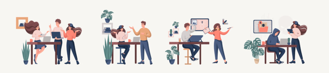 Set of mini concepts with the work of various young teams, a creative group, hackers, designers, screenwriters, copywriters.