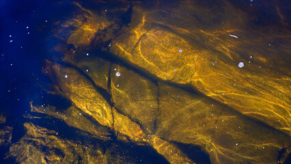 Concrete texture for background. Stones underwater in abstract color