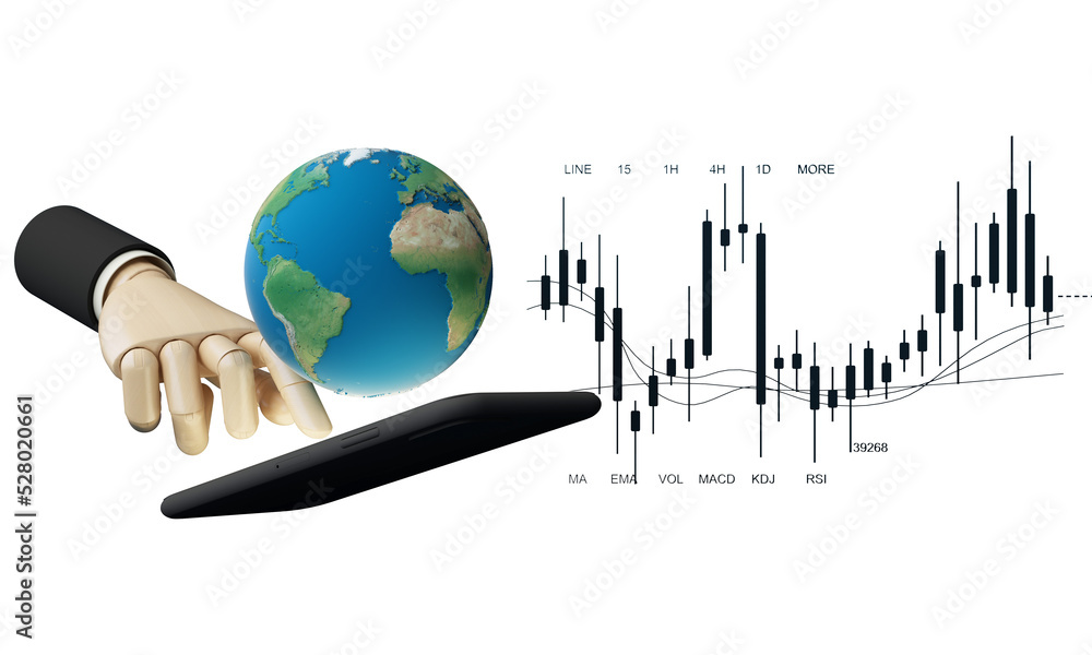 Poster businessman using mobile smart phone. business global internet connection application technology and