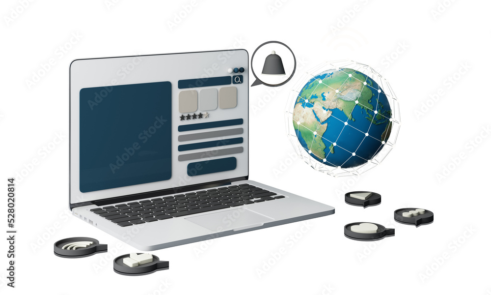 Poster businessman using mobile smart phone. business global internet connection application technology and