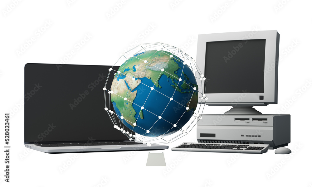Poster businessman using mobile smart phone. business global internet connection application technology and