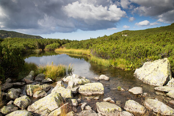 amazing landscape in Parang mountains Transalpina
