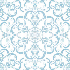 Cotton fabric beautiful natural seamless geometric tile design