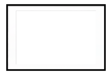 Thin black frame with white mat
