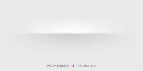 Neumorphism style liquid interface background. Neumorphism User interface design.