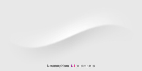 Neumorphism style liquid interface background. Neumorphism User interface design.