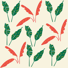 seamless pattern with leaves