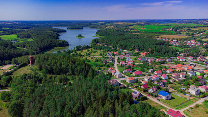 Mazury - kraina tysiąca jezior. Miejscowość Stare Juchy (Masuria, Poland)