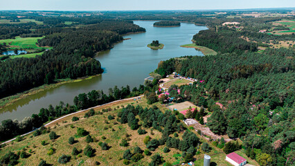 Mazury - kraina tysiąca jezior. Miejscowość Stare Juchy (Masuria, Poland)