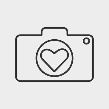 camera love icon