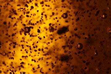 abstract golden background bubbles rare shapes different