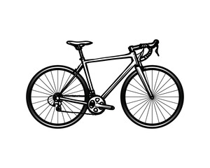 Bicycle icon vector. Race bicycle or racing bike illustration