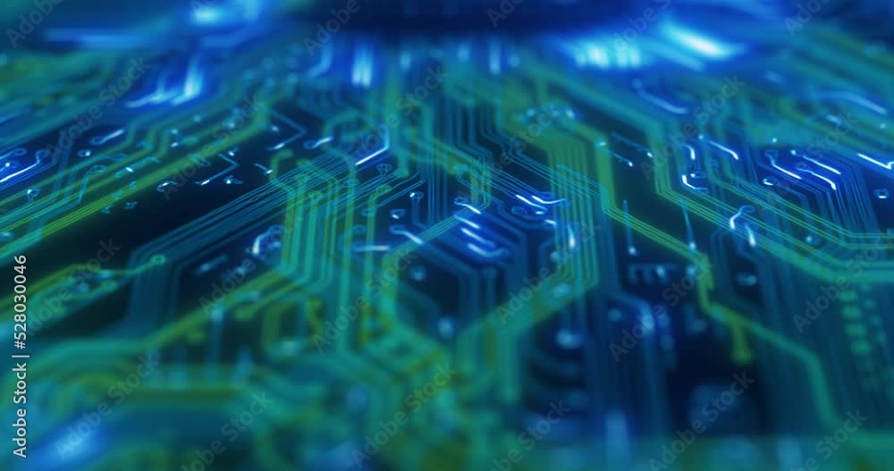 Poster Cpu, server data and semiconductor circuit board software in a computer dashboard memory drive or microchip system. Electronics, hardware and electrical engineering binary motherboard network pattern