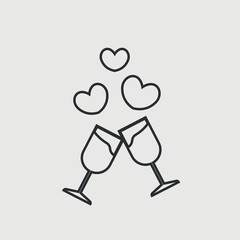  Valentine wine icon