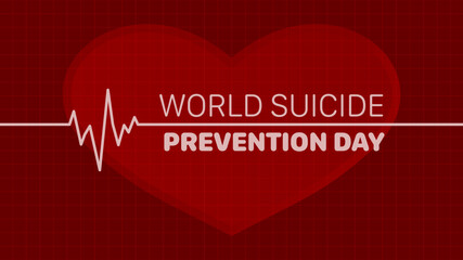 Suicide prevention. World suicide prevention day. Vector stock  illustration.