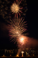 fireworks over the river