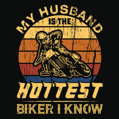 Motorcycle Quotes Saying T-Shirt Design, Biker Vector Elements.