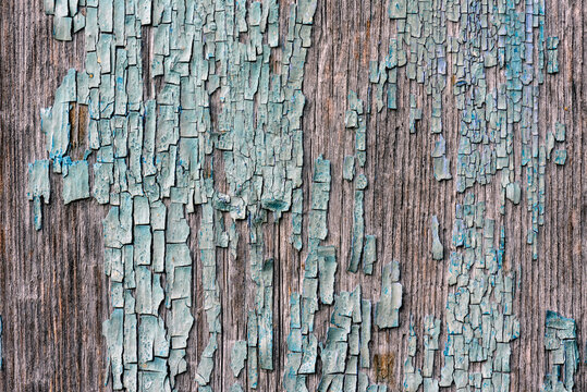old blue wood paint faded wood background bleached