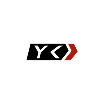 recommend clip art: Letter YK logo with simple right arrow design ideas