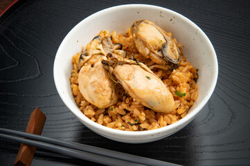 和食の牡蠣飯