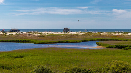 Blick zum Strand von Sankt Peter Ording